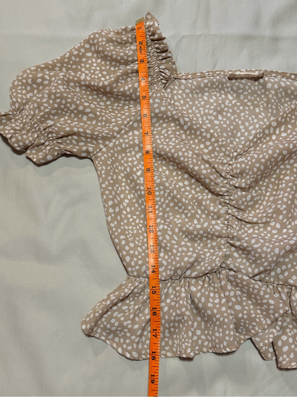 Altar'd State Polka Dot Peplum Top Extra Small XS - Picture 6 of 7